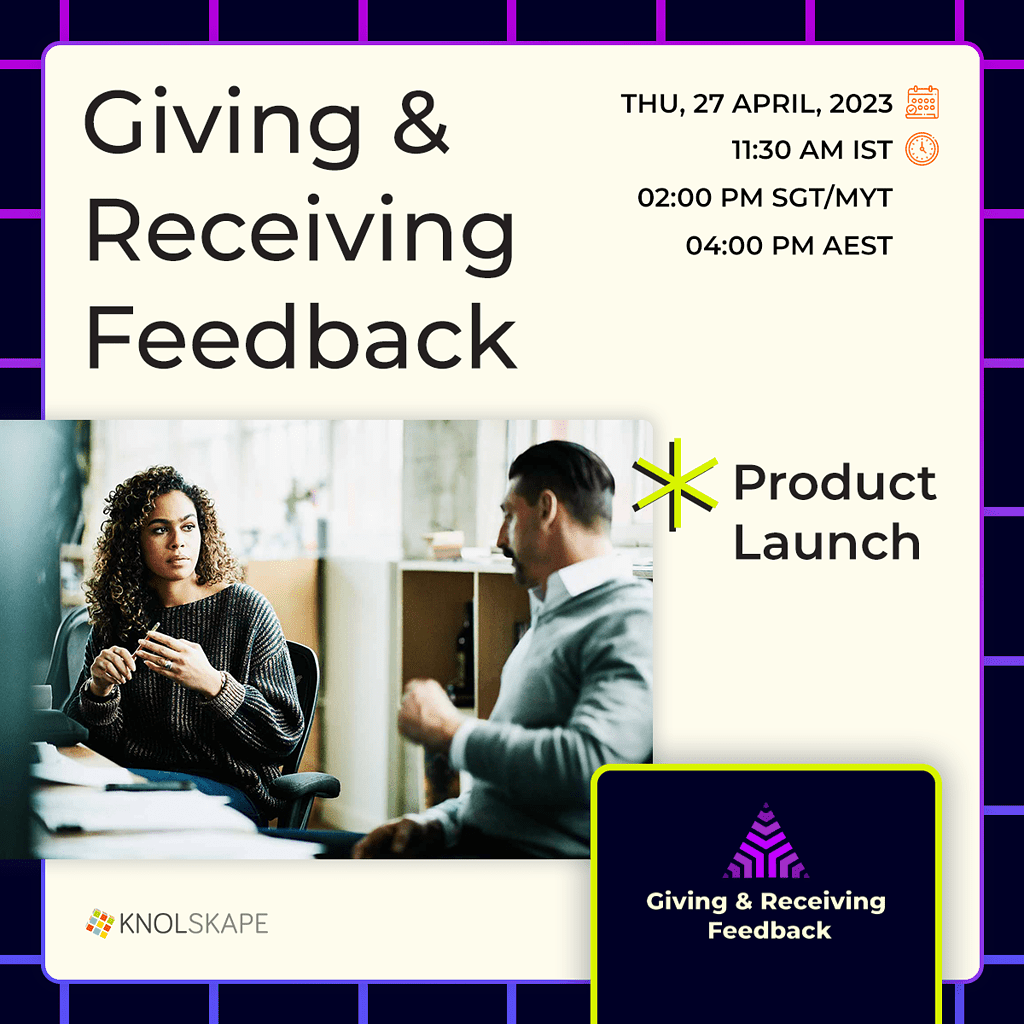 GRF Giving and Receiving Feedback – Product Launch by KNOLSKAPE