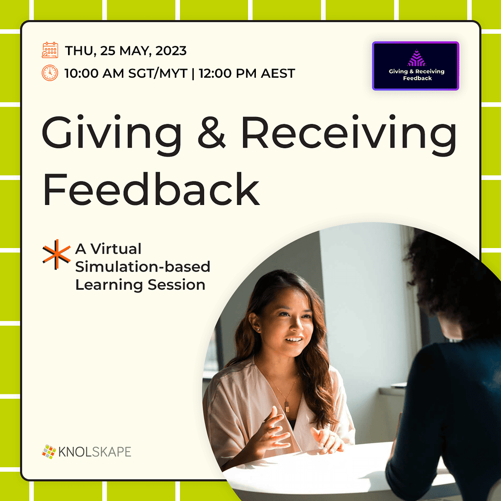 Giving & Receiving Feedback – a virtual simulation-based learning session by KNOLSKAPE