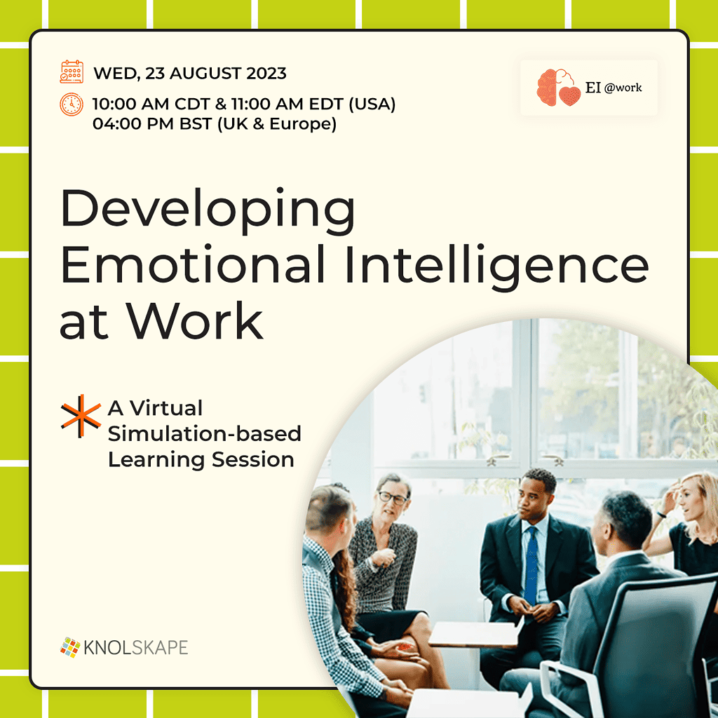 Developing Emotional Intelligence at Work USA and UK 23 August 2023 EDGE