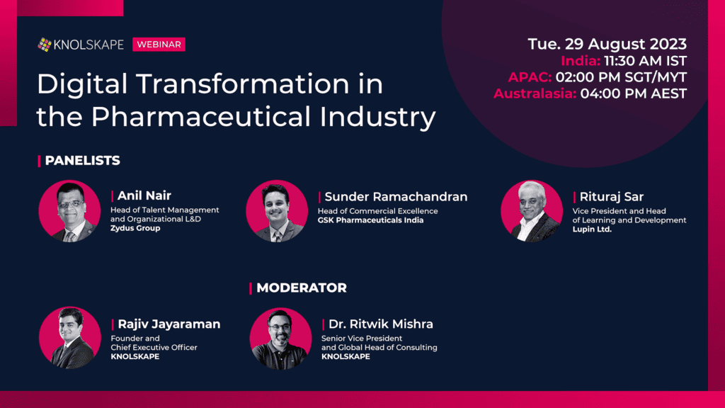 KNOLSKAPE Webinar – Digital Transformation in the Pharmaceutical Industry