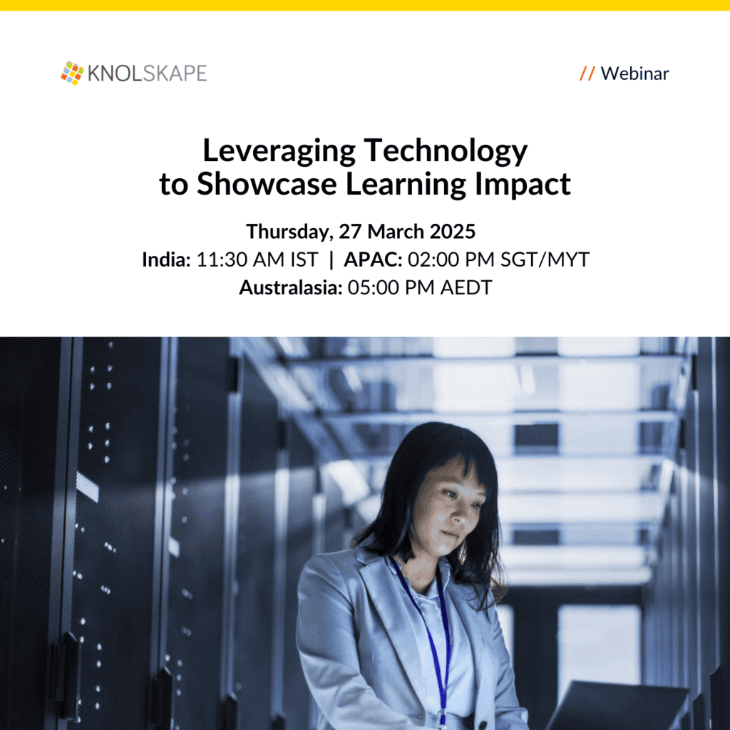 KNOLSKAPE - Leveraging Technology to Showcase Learning Impact - 27 March 2025